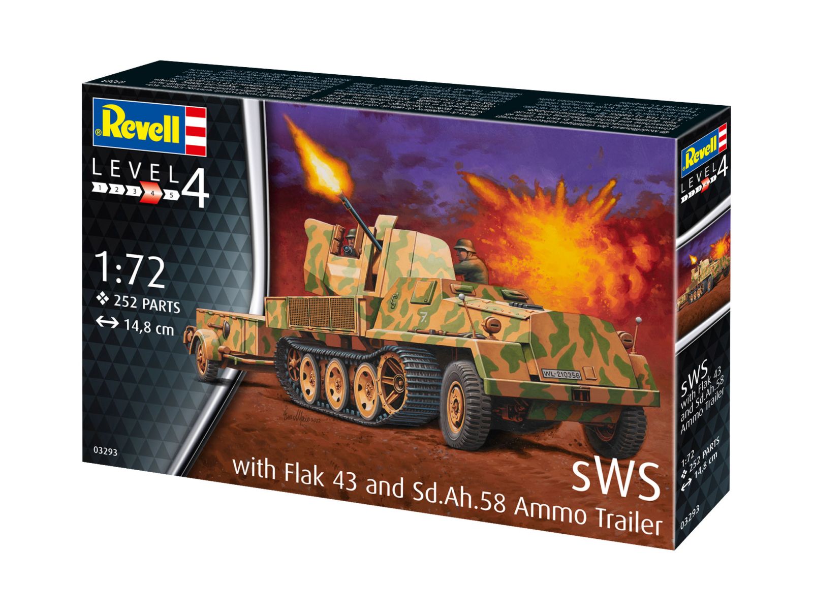 Revell 03293 - sWS with Flak43 and Sd.Ah58 Ammo Trailer
