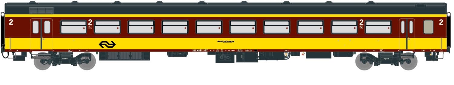 Exact-Train EX11082 - Personenwagen ICR, NS, Ep.IV