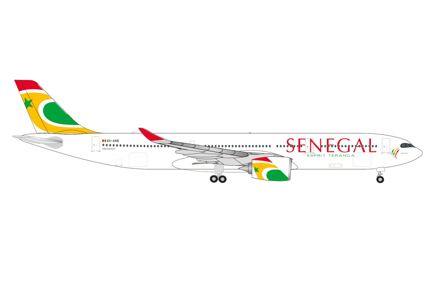 Herpa 538015 - Air Senegal Airbus A330-900neo