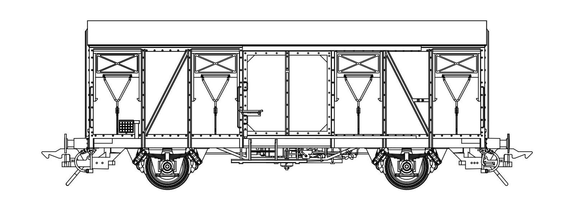 Lenz 42248-02 - Güterwagen Gs 211, DB, Ep.IV, 123 0 096-6