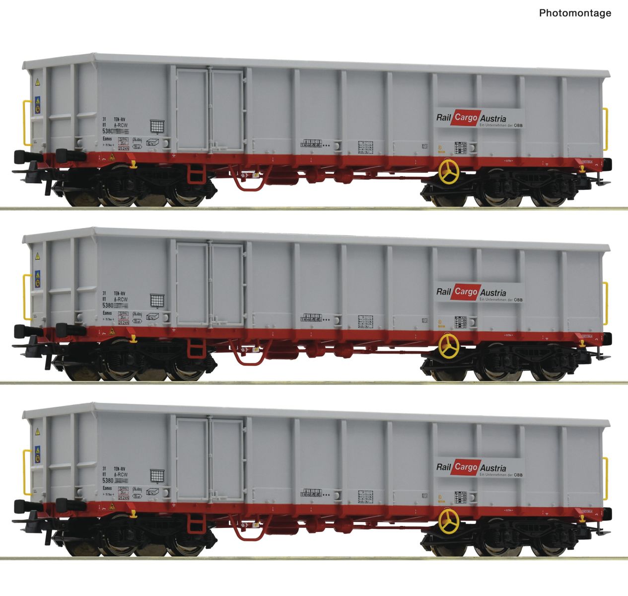 Roco 6600121 - 3er Set Offene Güterwagen Eanos, ÖBB, Ep.VI Roco 6600121 - 3er Set Offene Güterwagen Eanos, ÖBB, Ep.VI
