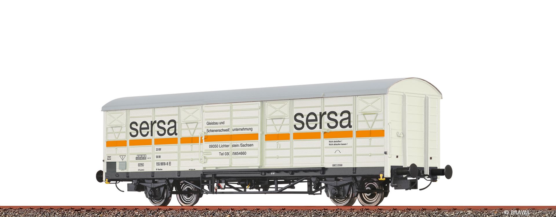 Brawa 49924 - Gedeckter Güterwagen Gbs 'sersa', DR, Ep.IV