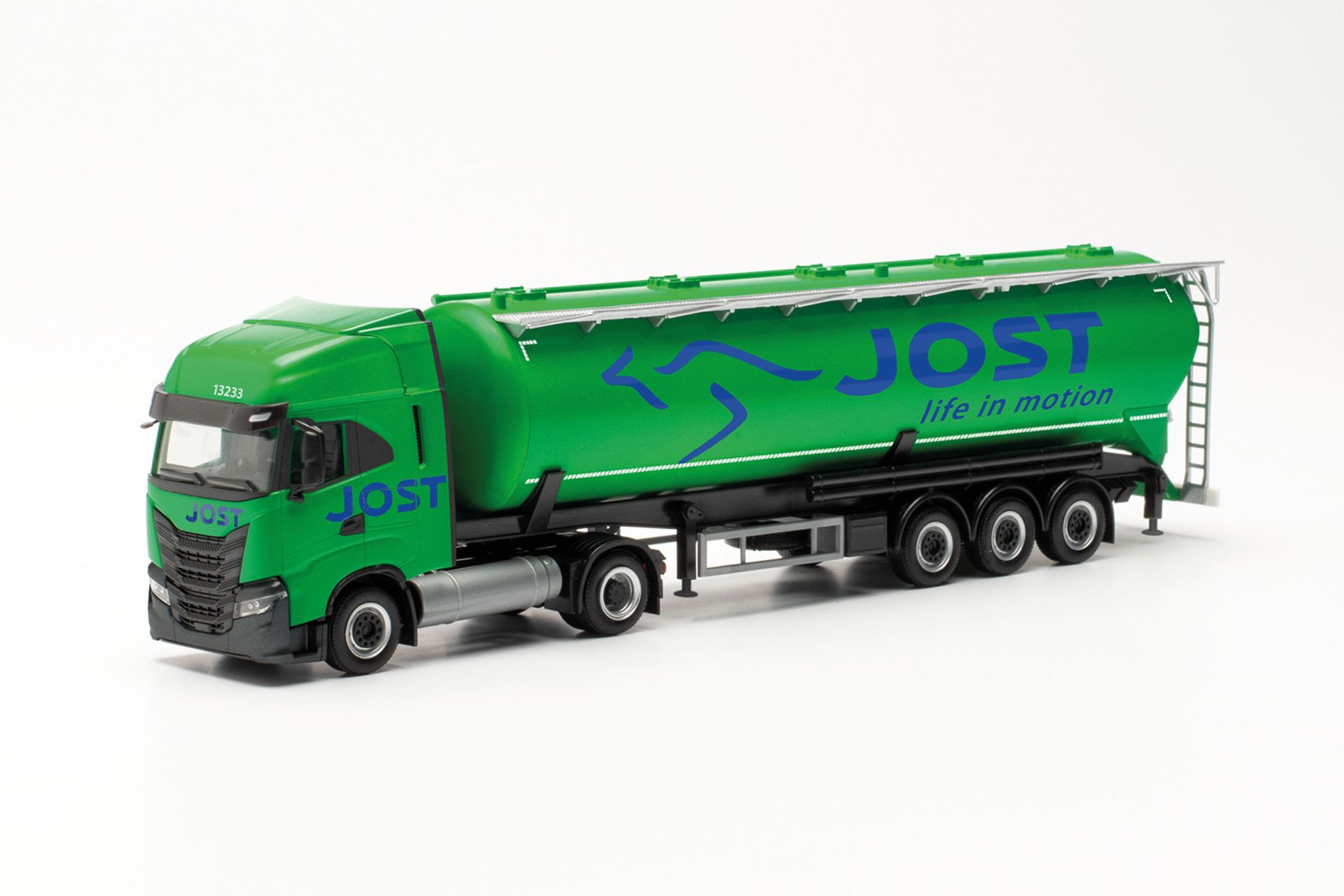 Herpa 315609 - Iveco S-Way LNG Silo-Sattelzug 'Jost Group'