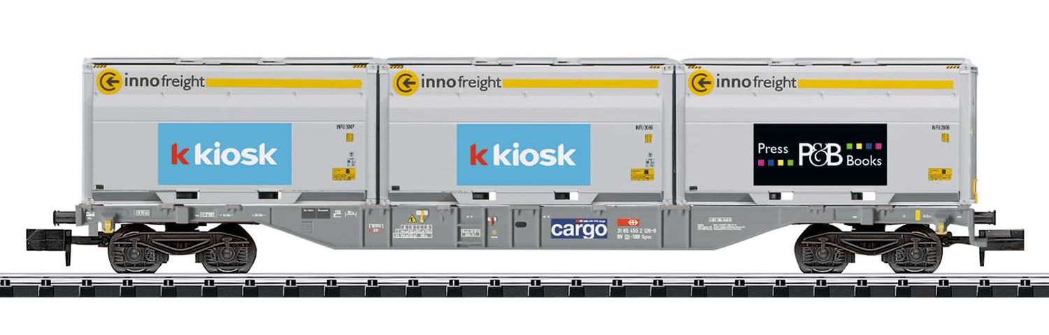 Trix 18405 - Containertragwagen, SBB-Cargo, Ep.VI 'innofreight'