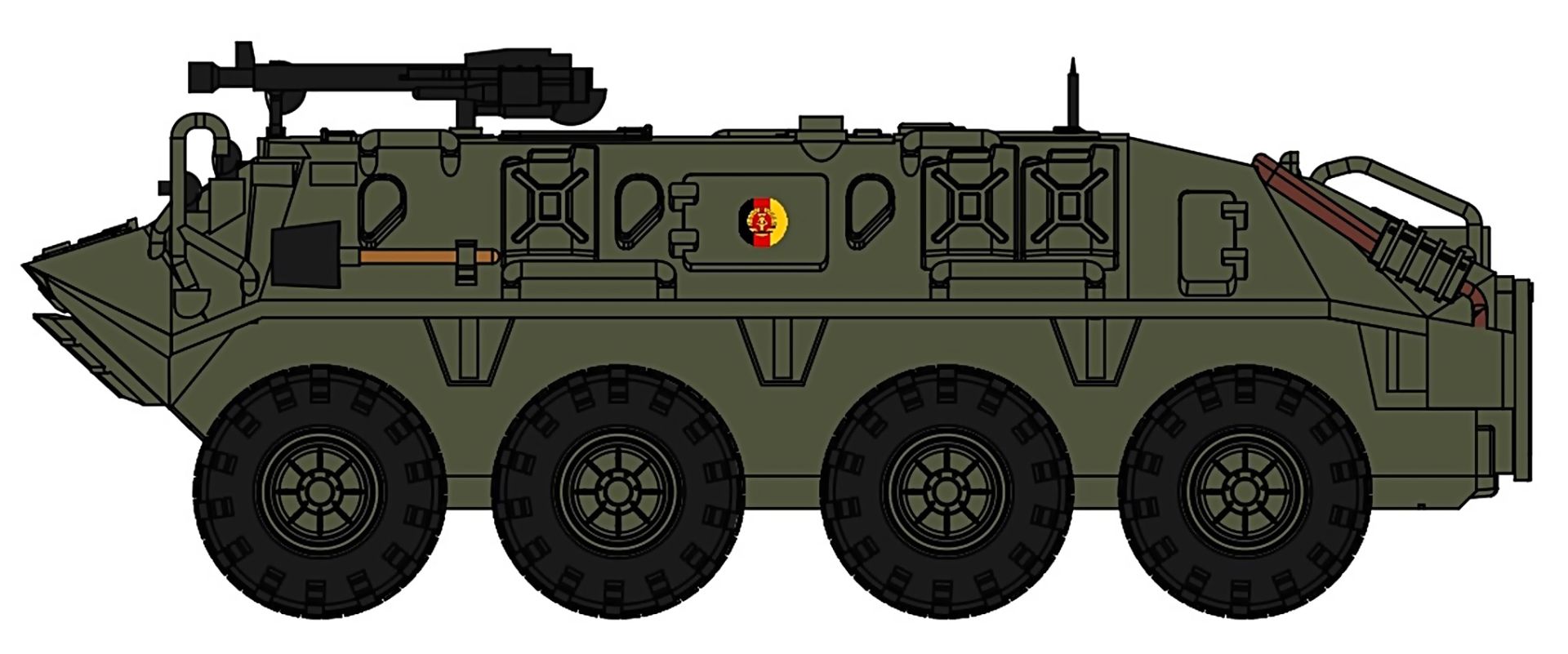 NPE NA 88271 - Schützenpanzer SPW 60 PA NVA mit schwerem MG