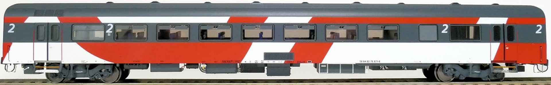 Exact-Train EX11187 - Gepäckwagen ICRm Fyra 1, Bd, NS, Ep.VI, mit Innenbel. und Figuren