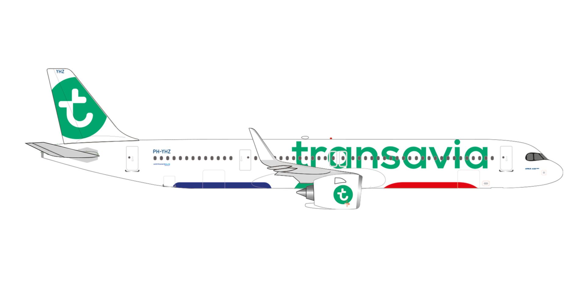 Herpa 537841 - Transavia Airbus A321neo