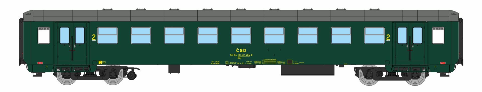 igra 97000033 - Personenwagen Bai Jihlava 1, CSD, Ep.IV