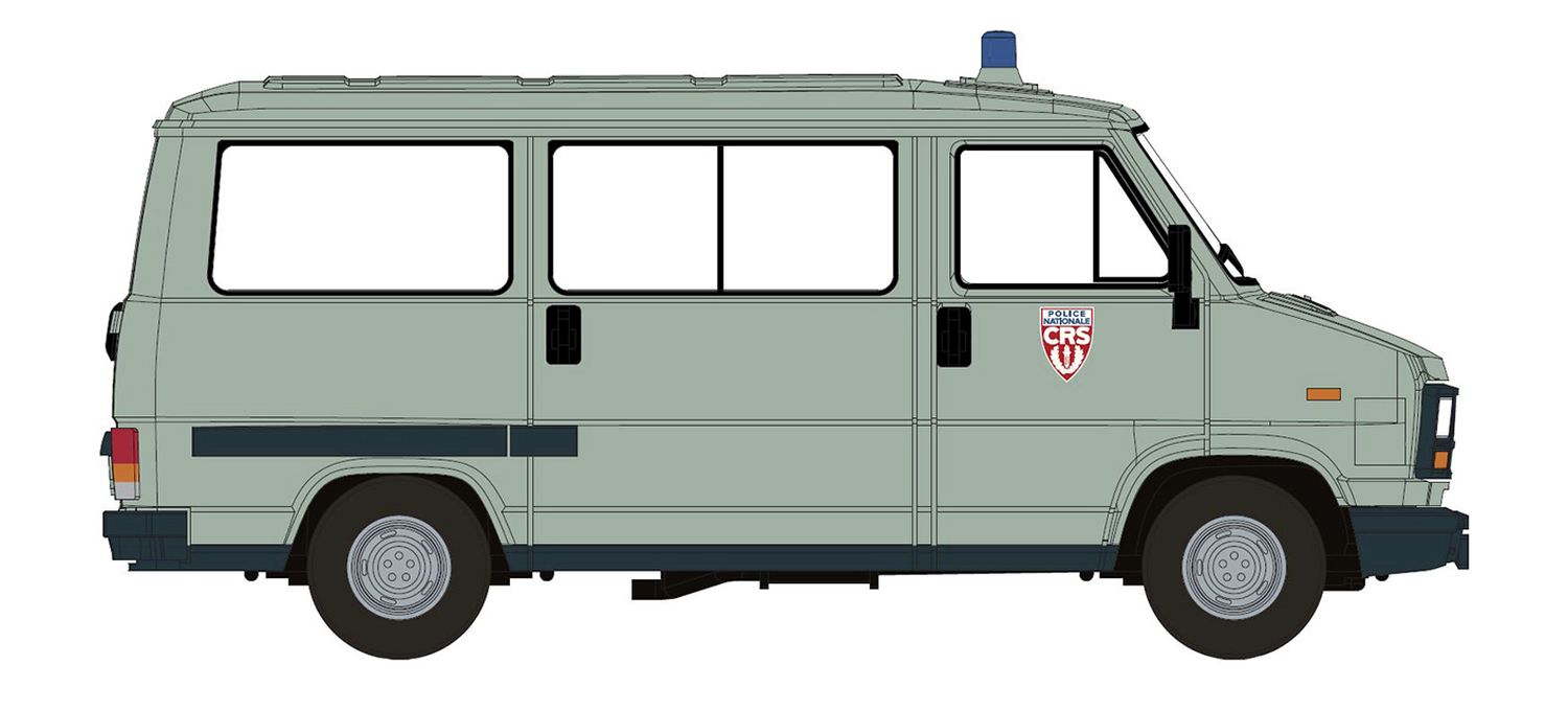 Brekina 34913 - Peugeot J5 Bus, Police CRS, 1982