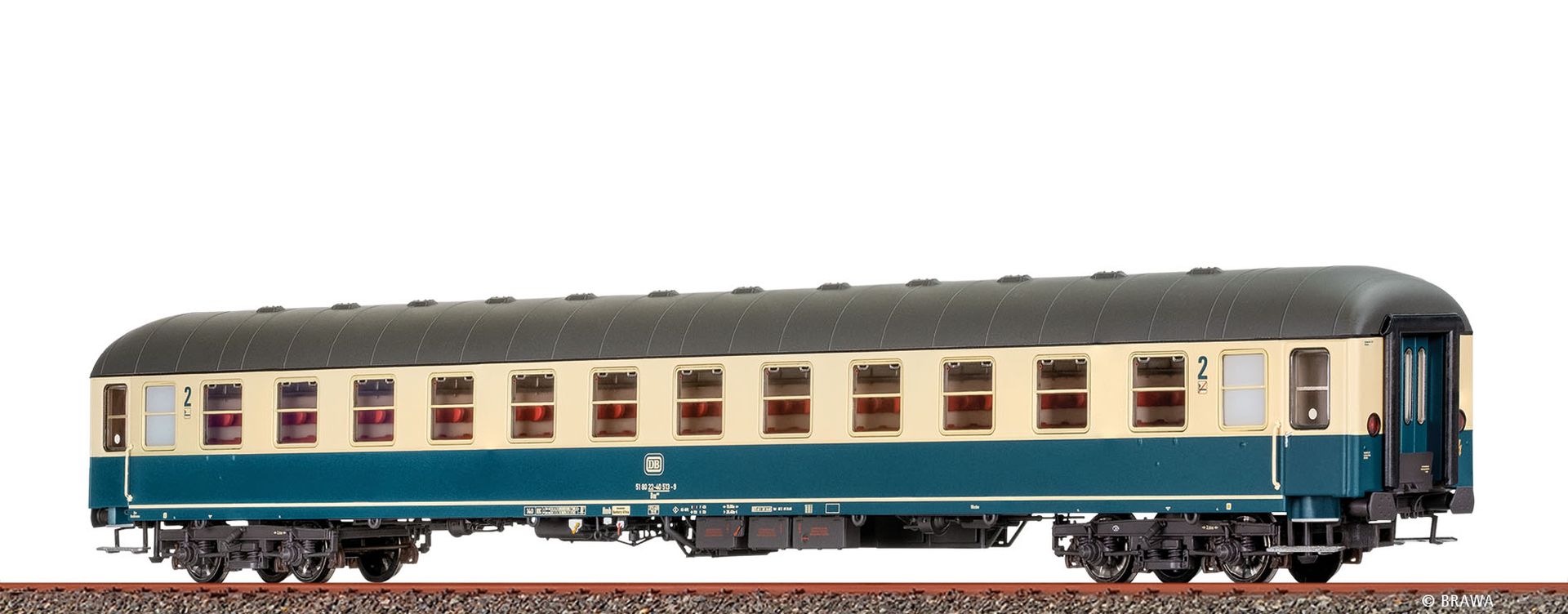 Brawa 58093 - Schnellzugwagen Bm232, DB, Ep.IV Brawa 58093 - Schnellzugwagen Bm232, DB, Ep.IV