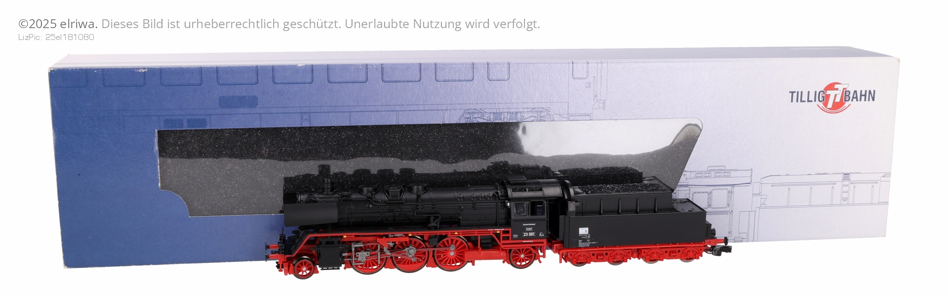 Tillig 02103-ZHK-G - Dampflok 23 001, DR, Ep.III, DC-Zimo-Henningsound und elektr. Kupplung Tillig 02103-ZHK-G - Dampflok 23 001, DR, Ep.III, DC-Zimo-Henningsound und elektr. Kupplung