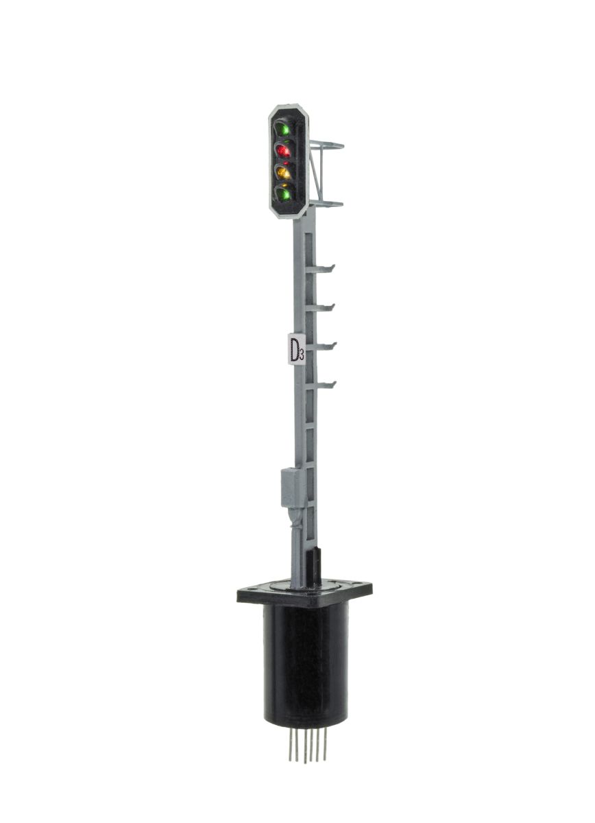 Viessmann 4643 - Licht-Ausfahrsignal Fahrbegriff: 1/2/3 kurzer Mast SBB Typ L