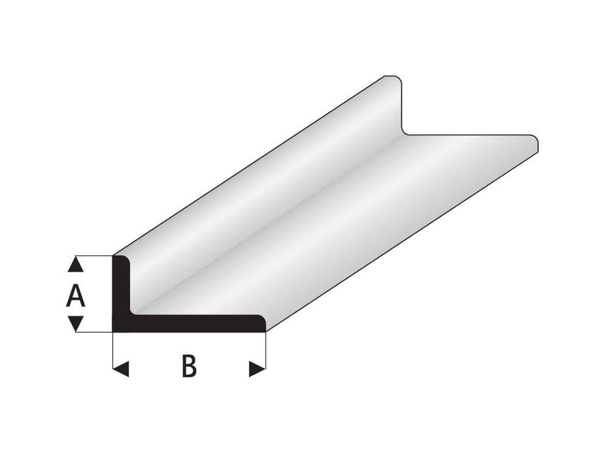 Maquett 417-53 - Profil, L-Form, Länge 100cm, 2,5 x 5,0mm