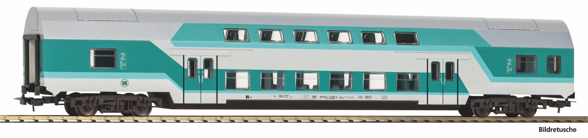 Piko 53116 - Doppelstockwagen DBuz 747.3, DR, Ep.V