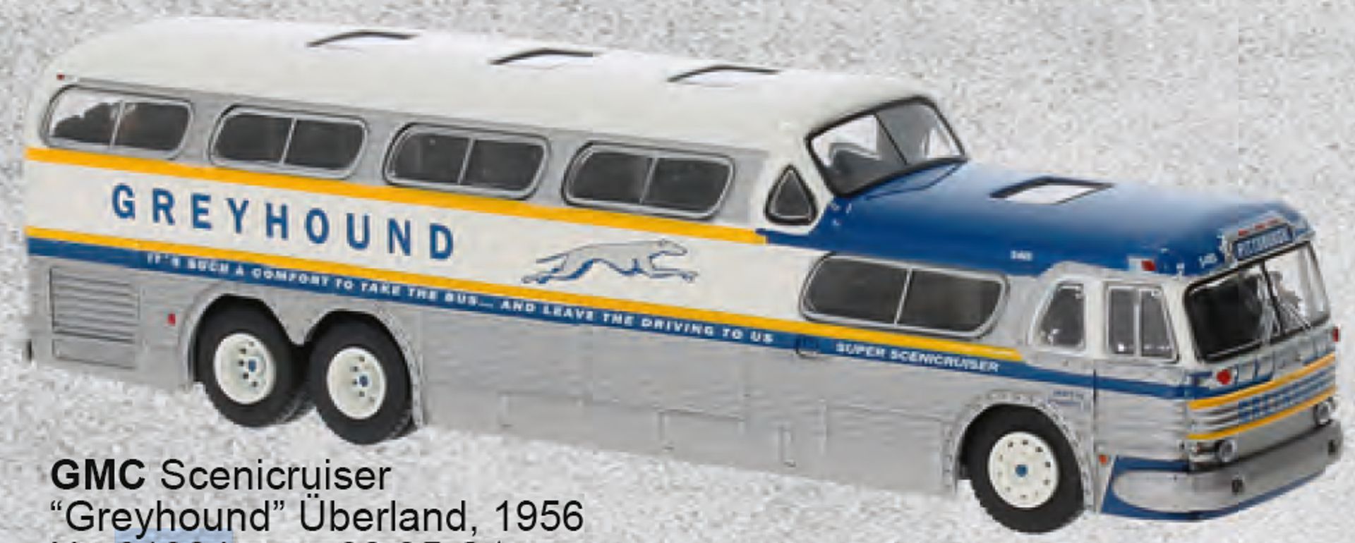 Brekina 61304 - GMC Scenicruiser "Greyhound" Überland, 1956