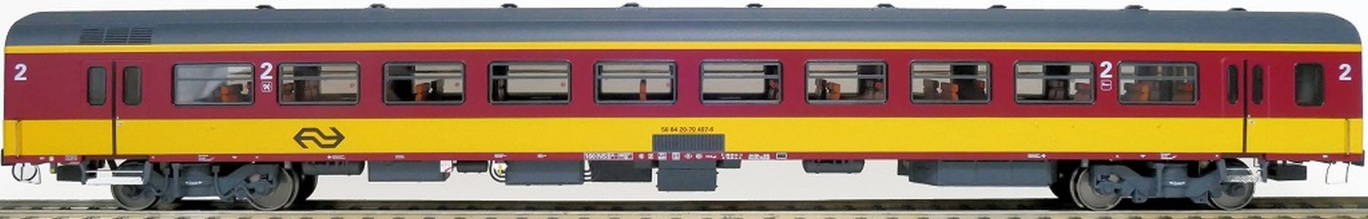 Exact-Train EX11170 - Personenwagen ICR, B, NS, Ep.IV, mit Innenbel. und Figuren