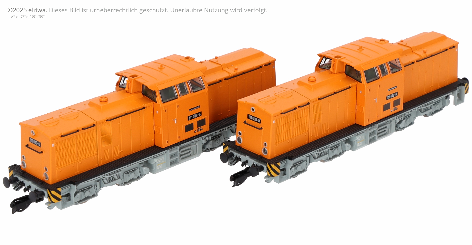 Roco 7390011 - 2er Set Dieselloks 111 018-8 und 111 019-6, DR, Ep.IV, DC-Sound