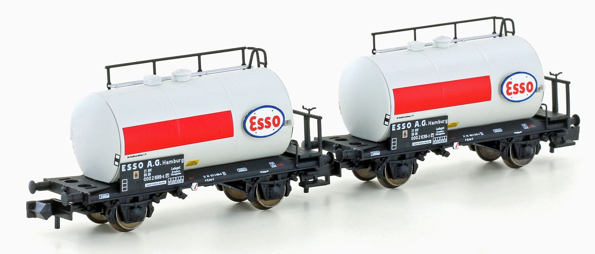 Hobbytrain H24832 - 2er Set Kesselwagen Uerdingen, DB, Ep.IV 'ESSO'