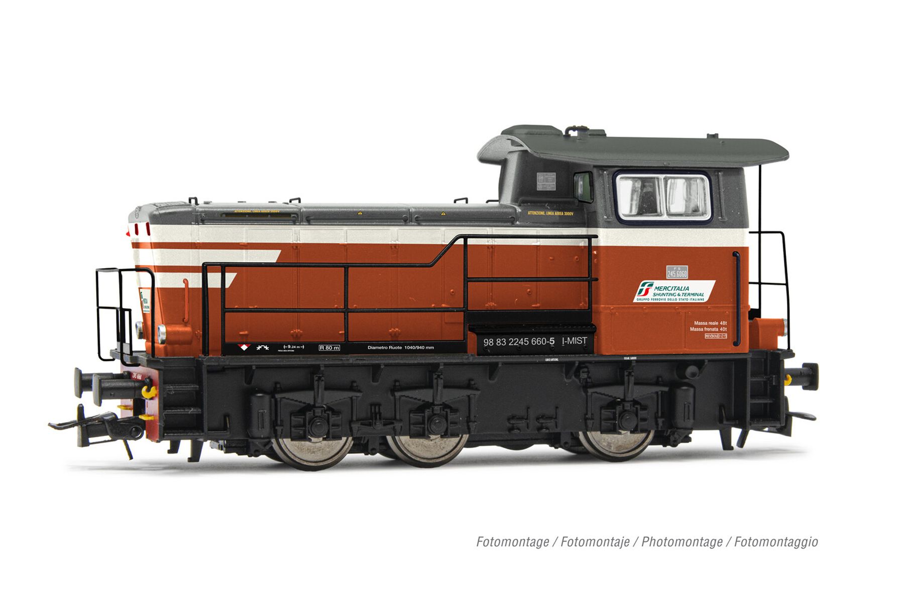Rivarossi HR2932 - Diesellok D 245, Mercitalia, Ep.VI