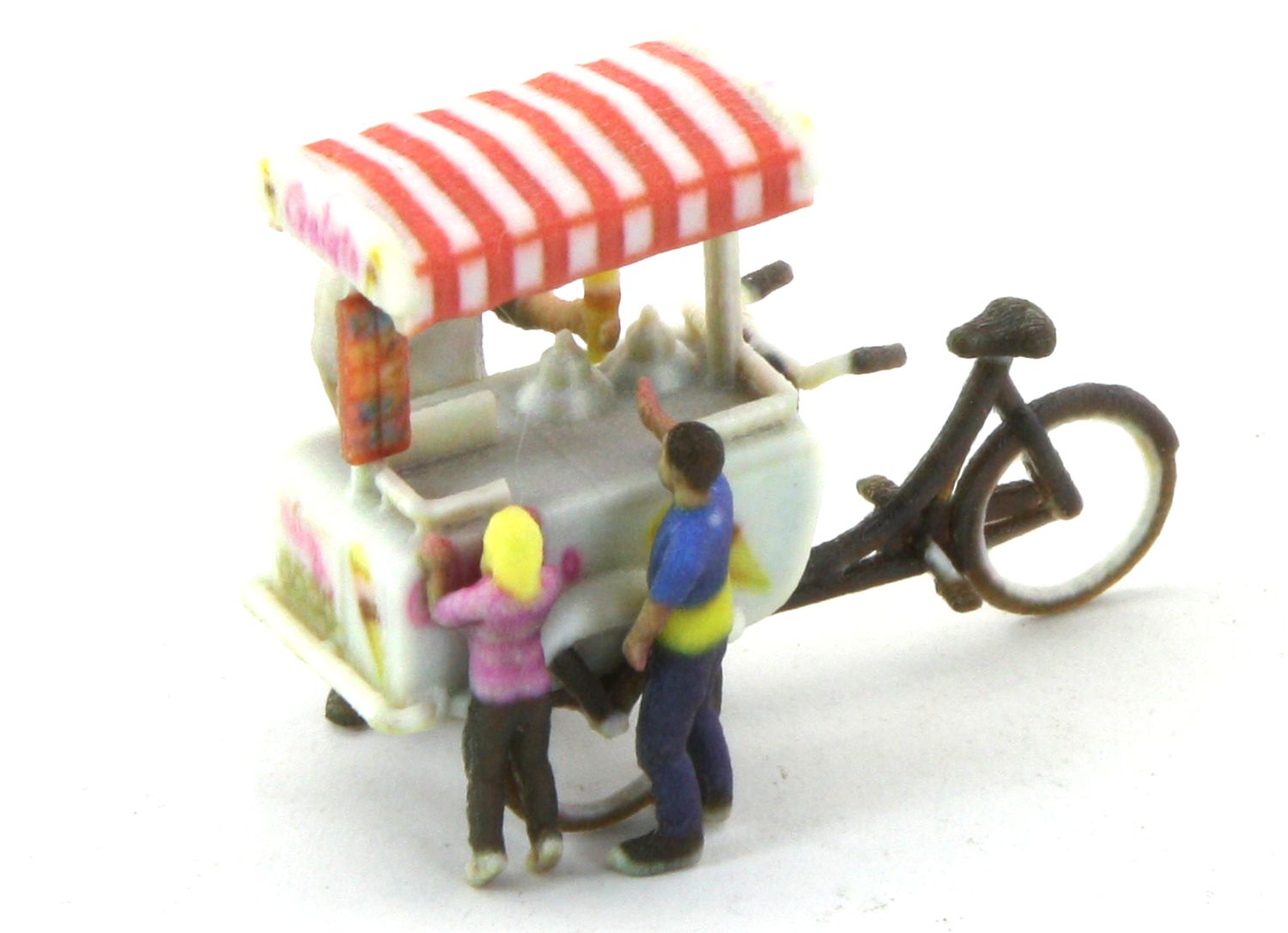 MTE SOB1108 - Eisverkäufer mit Wagen und 2 Kinder