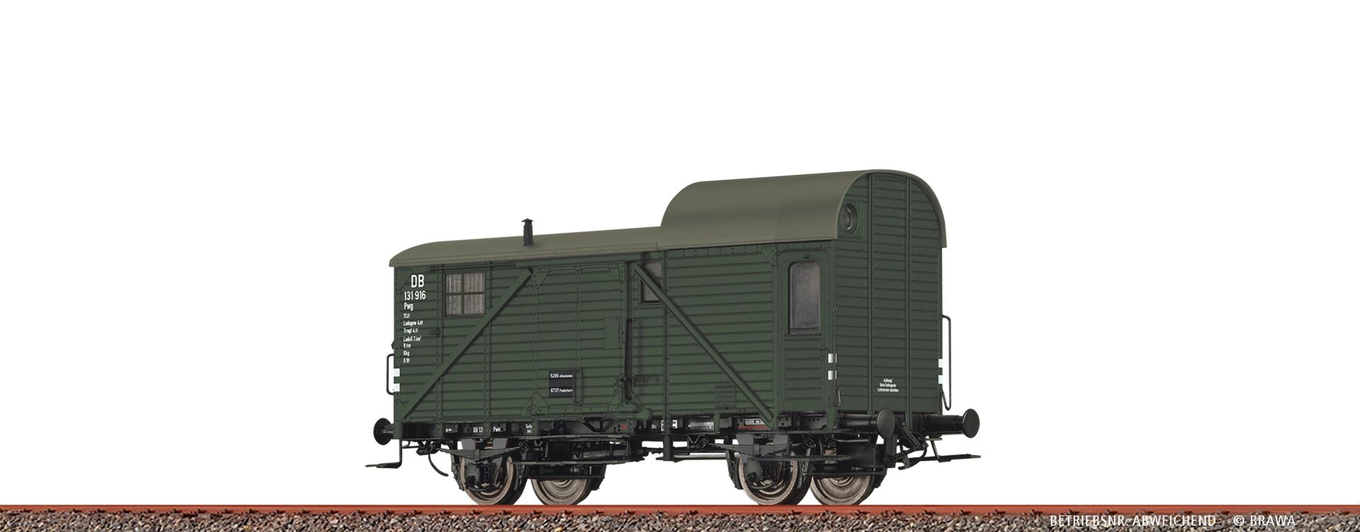 Brawa 49430 - Güterzuggepäckwagen Pwg, DB, Ep.III