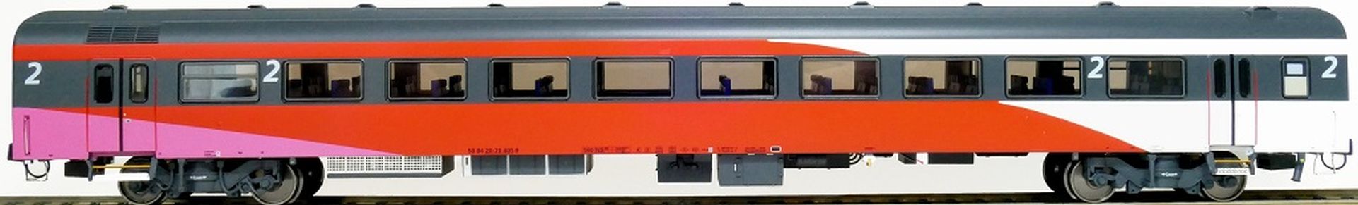 Exact-Train EX11190 - Personenwagen Endwagen ICRm Fyra 1, B, NS, Ep.VI, mit Innenbel. und Figuren