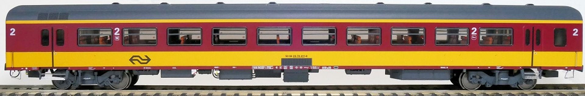 Exact-Train EX11173 - Personenwagen ICR, B, NS, Ep.IV, mit Innenbel. und Figuren