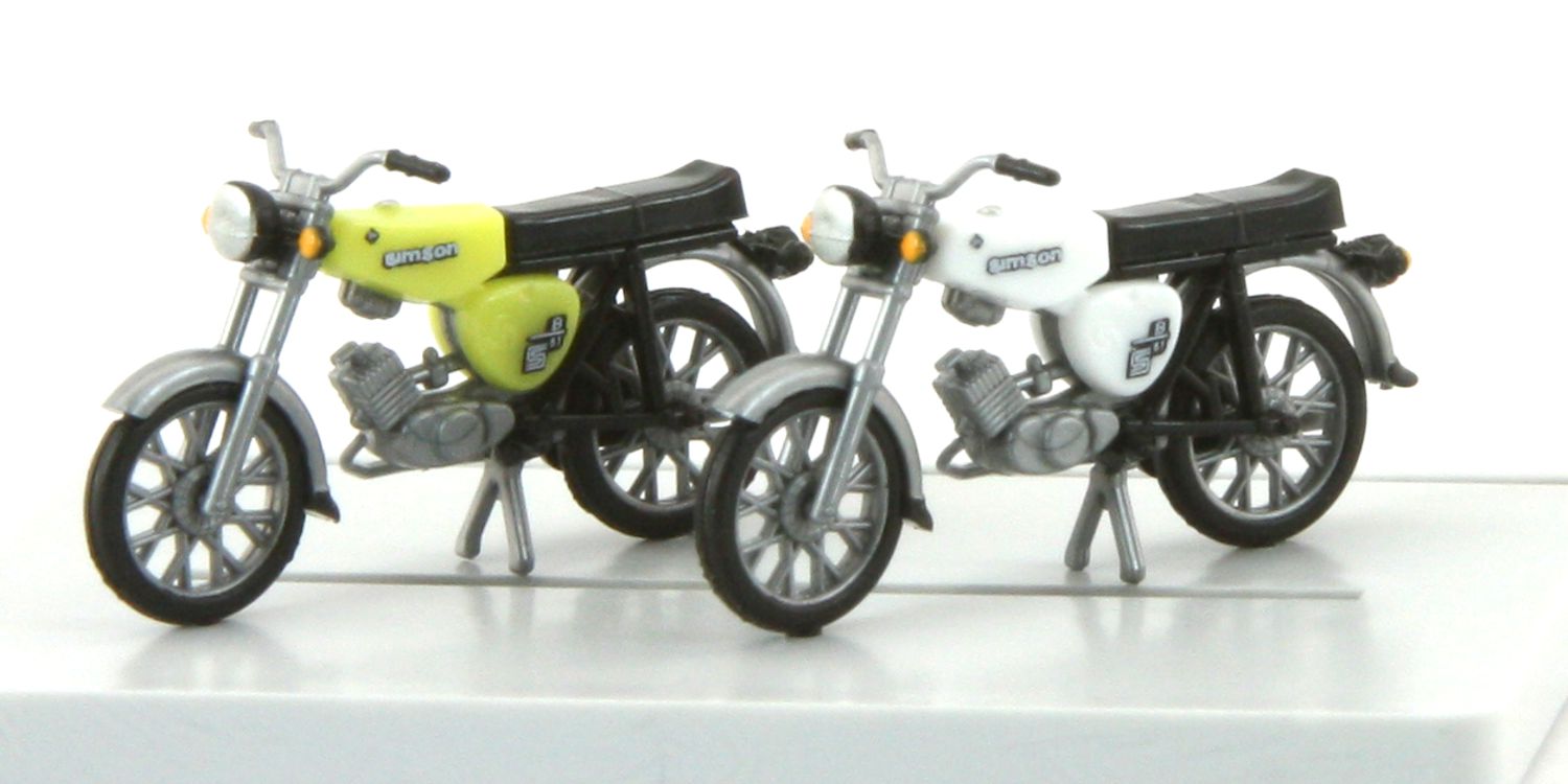 Kres 55043100 - Simson S50 weiß und S51 schwarz, Fertigmodelle