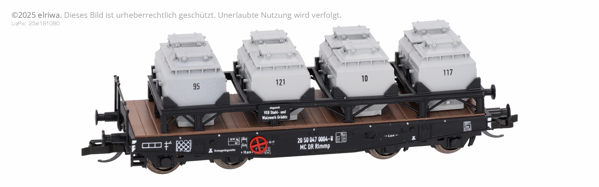 Karsei 23291 - Schwerlastwagen Rlmmp mit Kalkkübeln, DR, Ep.IV Karsei 23291 - Schwerlastwagen Rlmmp mit Kalkkübeln, DR, Ep.IV