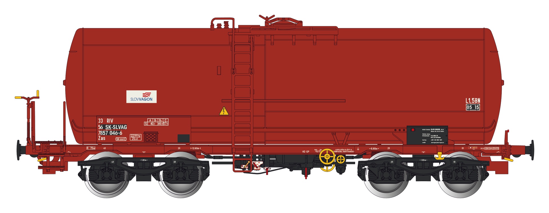 Albert Modell 785025 - Kesselwagen Zas, SK-SLVAG, Ep.VI 'SLOVVAGON'