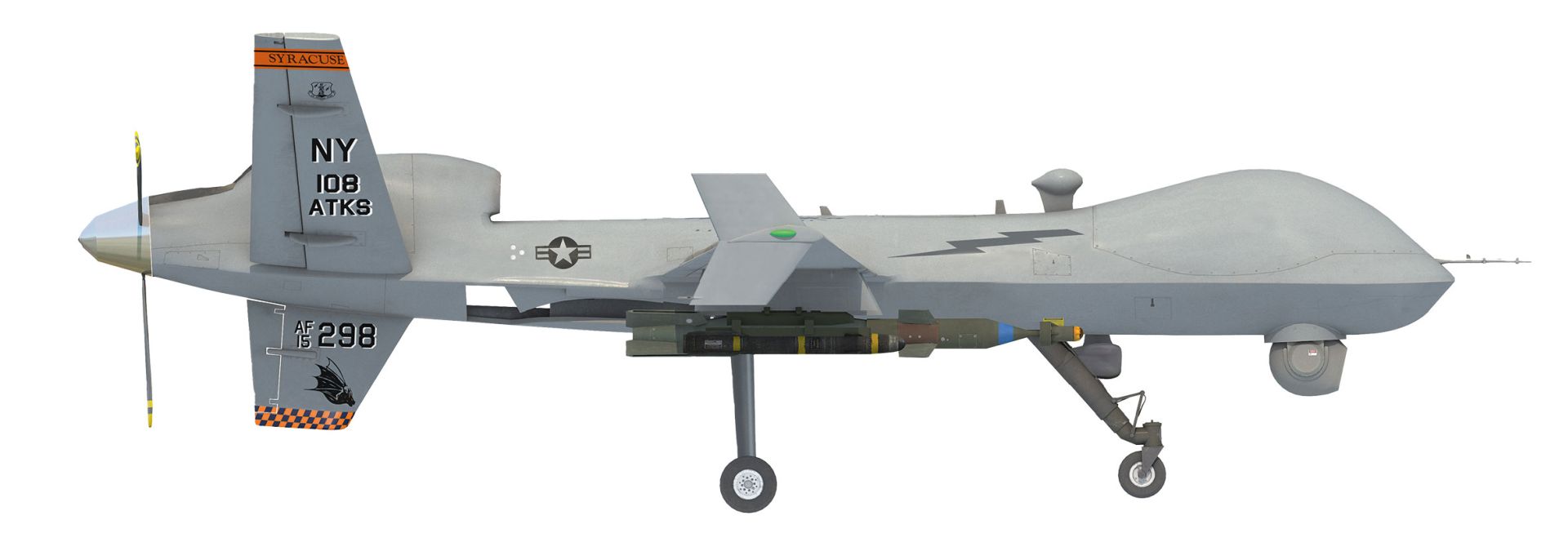 Herpa 580892 - U.S. Air Force MQ-9A Reaper Block 5 - New York Air National Guard