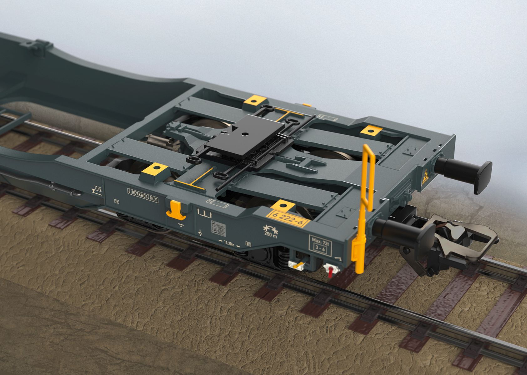 Trix 24472 - Doppel-Taschenwagen Sdggmrss, MFD Rail, Ep.VI 'Mars'