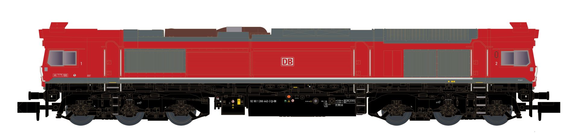 Kato-Lemke K10833S - Diesellok Class 77, DB-Cargo, Ep.VI, DC-Sound