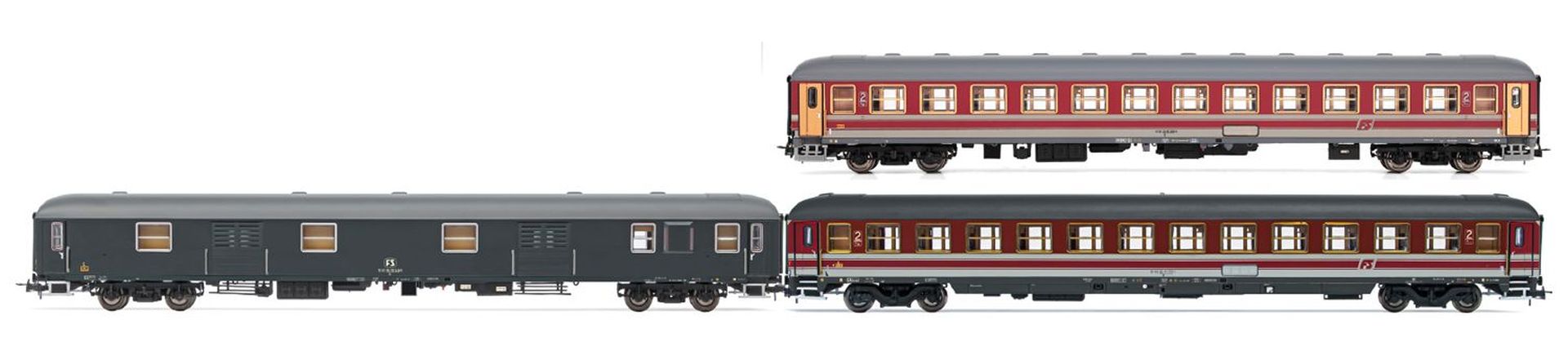 Rivarossi HR4362 - 3er Set Personenwagen 'Alpen-Express', FS, Ep.IV, Set 2