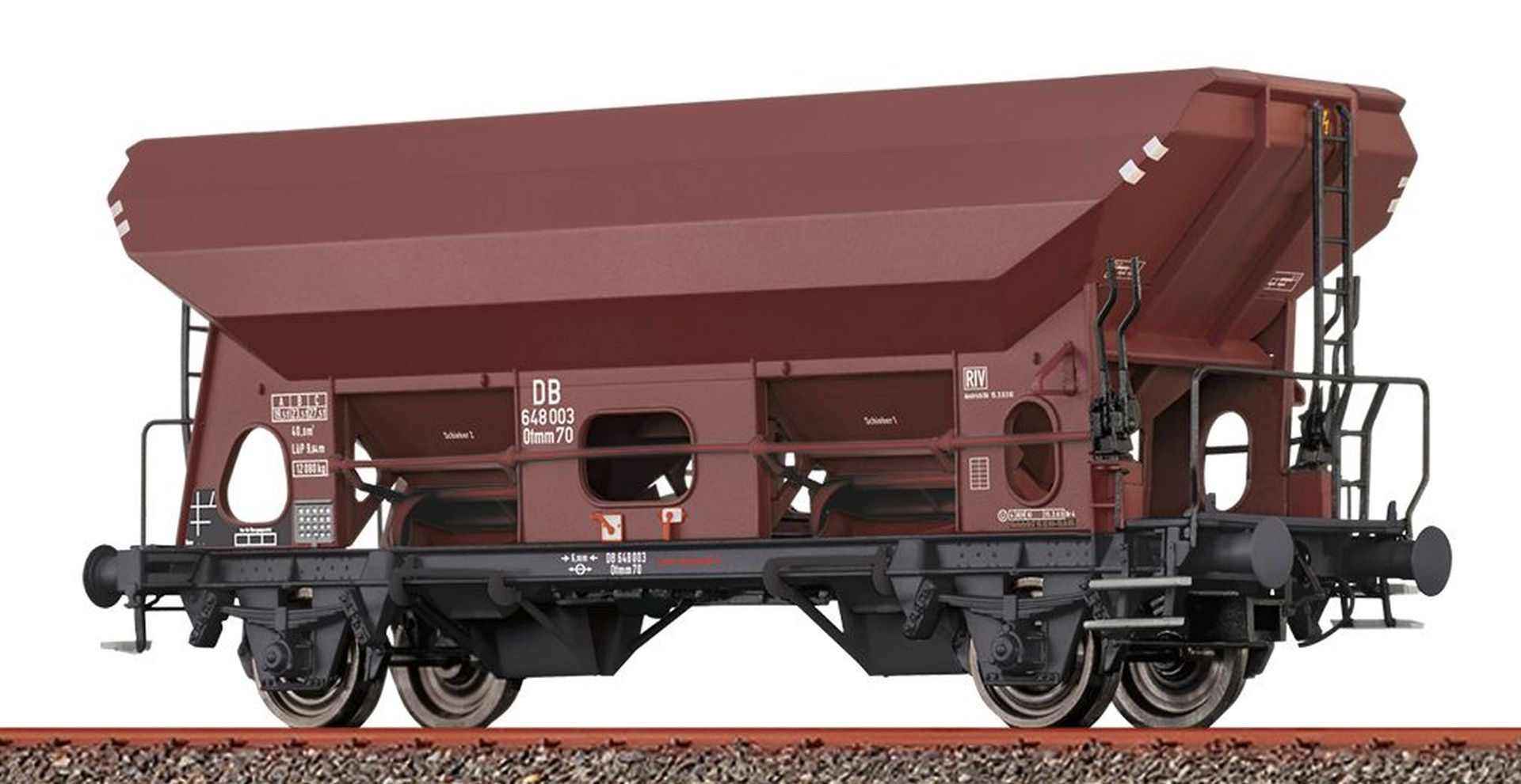 Brawa 49559 - Offener Güterwagen Otmm70, DB, Ep.III
