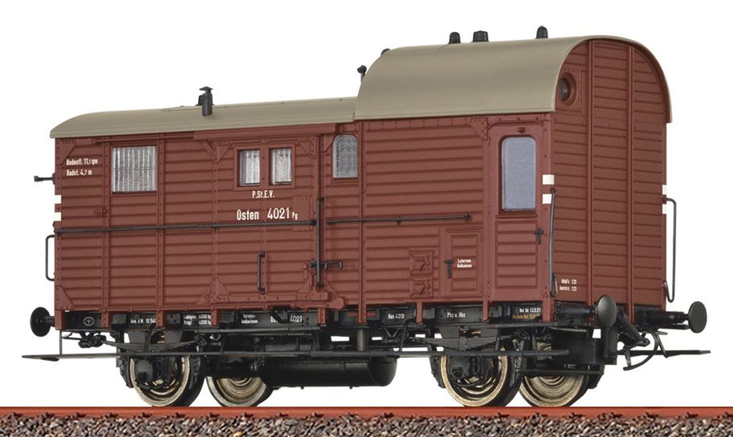 Brawa 49418 - Güterzuggepäckwagen Pg, P.St.E.V., Ep.I