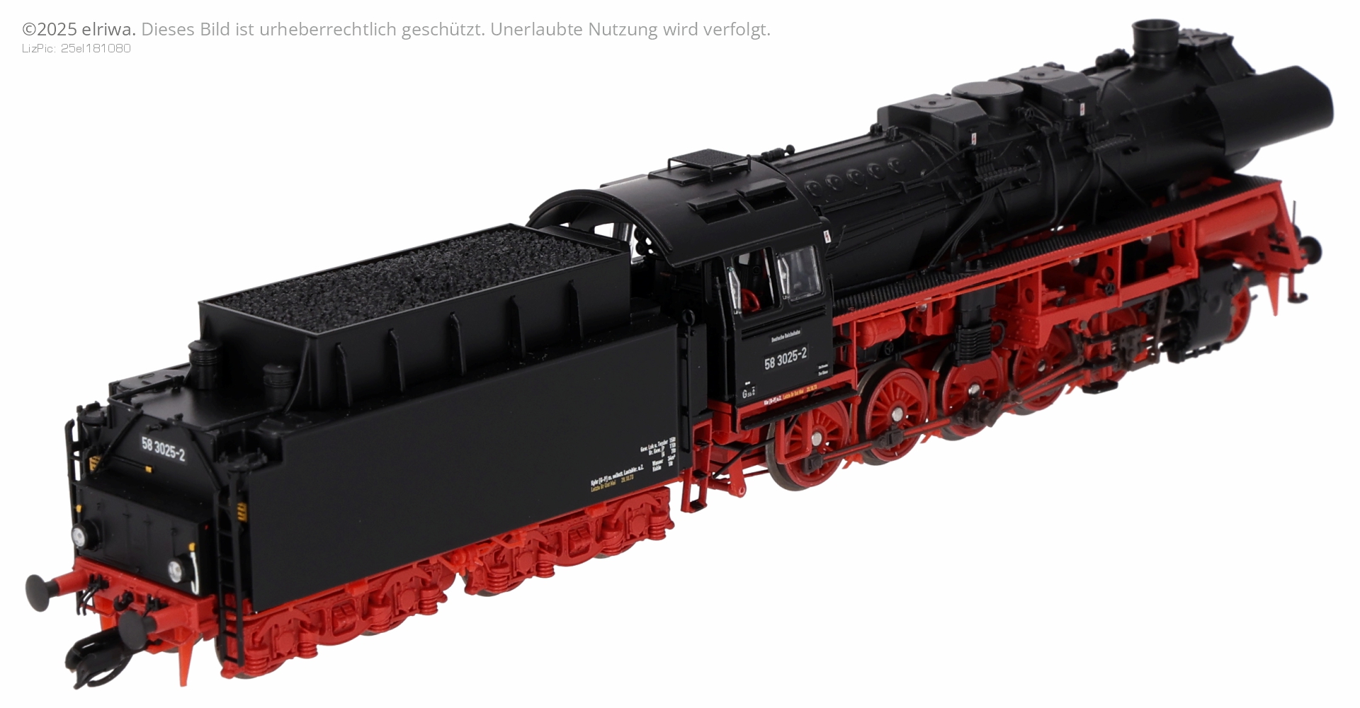 Saxonia 120107 - Dampflok 58 3025-2 mit T34 Tender, DR, Ep.IV Saxonia 120107 - Dampflok 58 3025-2 mit T34 Tender, DR, Ep.IV