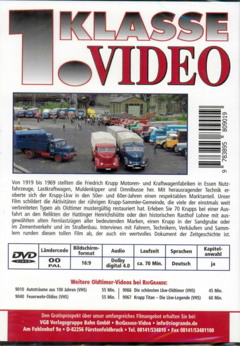 VGB 5068 - DVD - Krupp-Lkw-Legenden