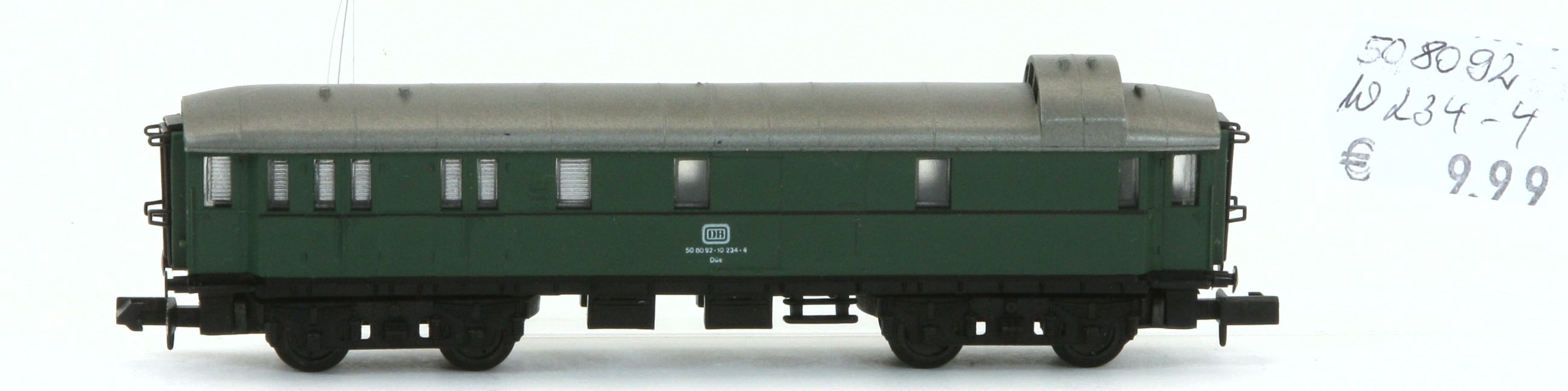 Arnold 508092-10234-4-G - Express D-Zug Packwagen,DB,grün