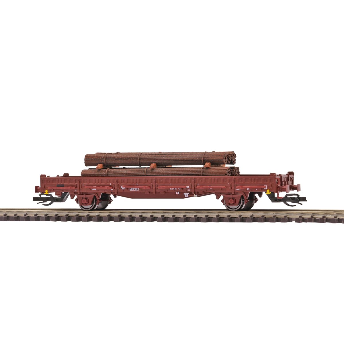 Busch 31517 - Flachwagen mit Rungen Ks [3300] mit Stahlbündel, DR, Ep.IV
