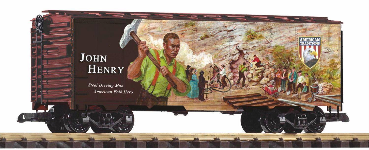 Piko 38941 - Gedeckter Güterwagen, Amerikanische Traditionen, John Henry