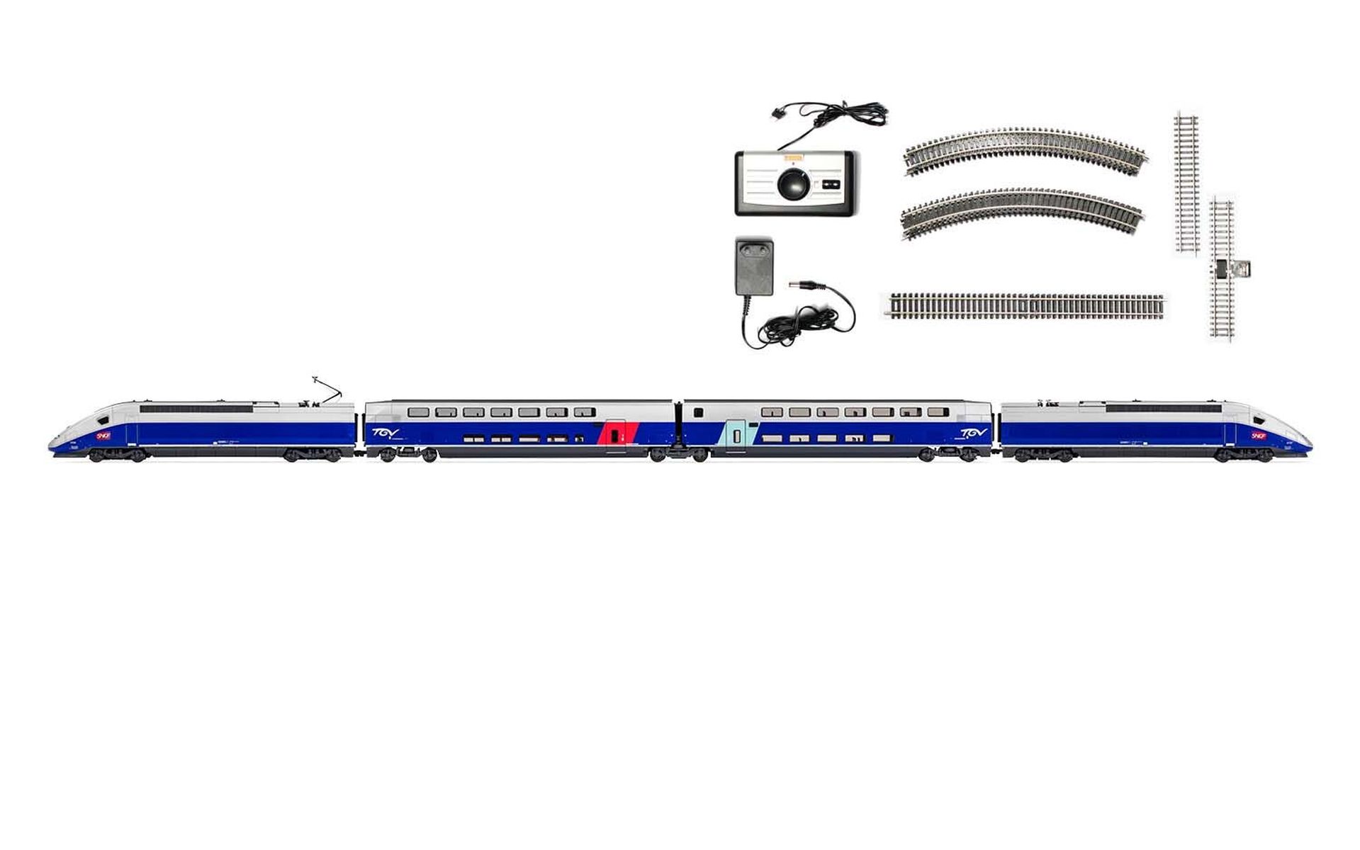 Jouef HJ1061 - Analoges Startset mit Triebzug TGV-Duplex, SNCF, Ep.V-VI