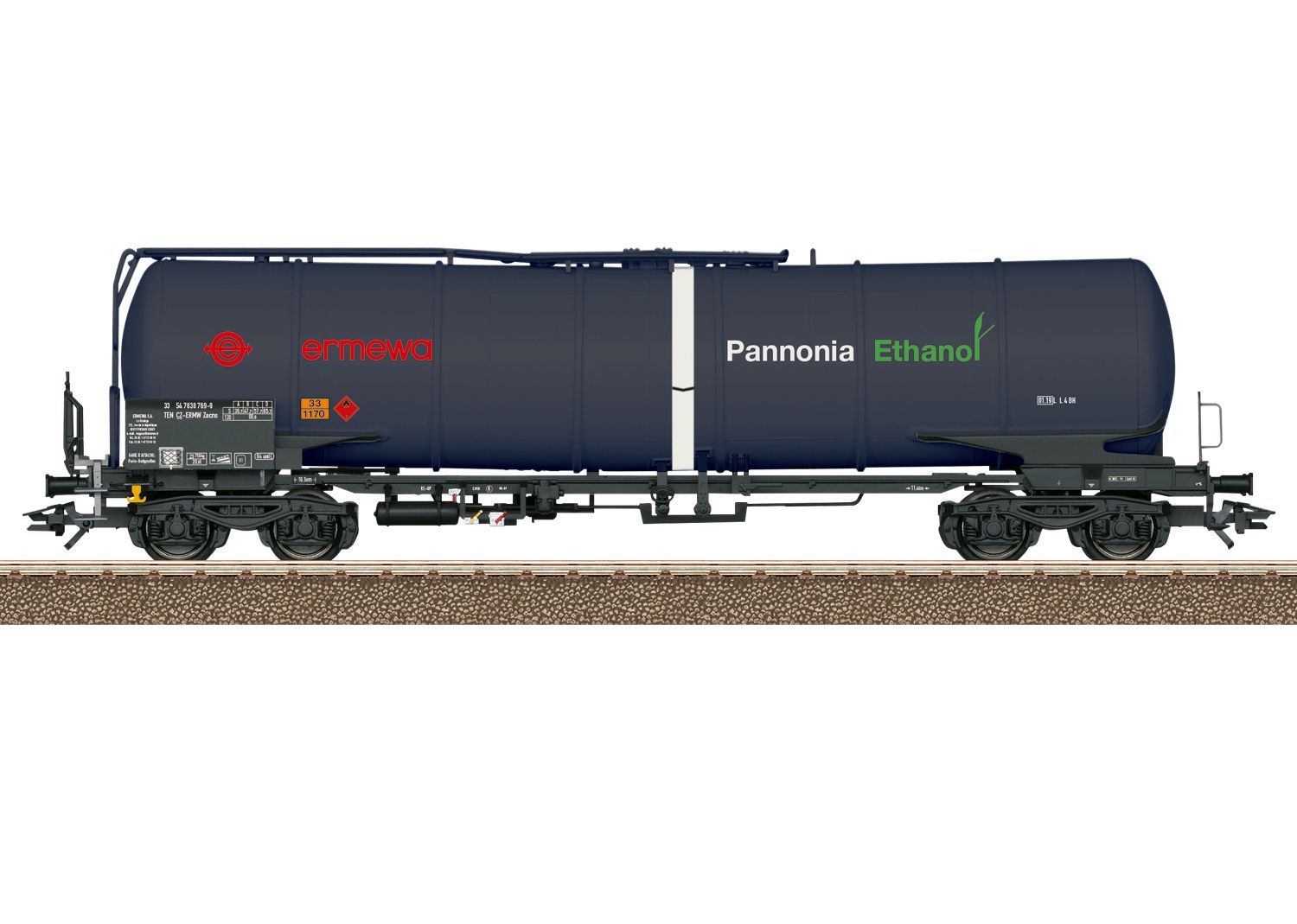 Trix 24225 - Kesselwagen Zacns, Ermewa, Ep.VI 'Pannonia Ethanol'
