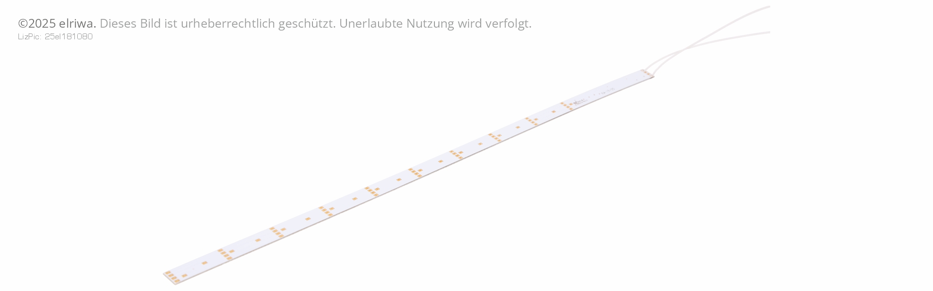 MS 14051 - Lichtleiste kaltweiss, 290 mm mit Kondensator, 12 LED, El. gleiche Seite