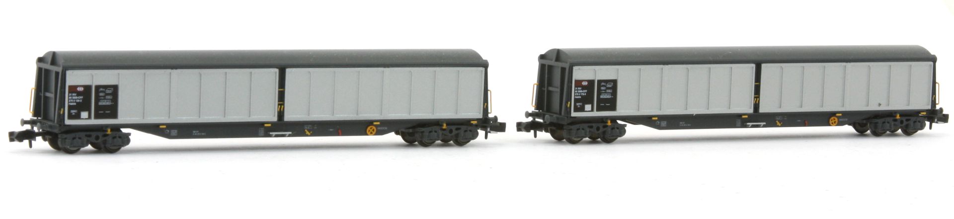 Hobbytrain H23450-G - 2er- set Schiebewandwagen, SBB Cargo