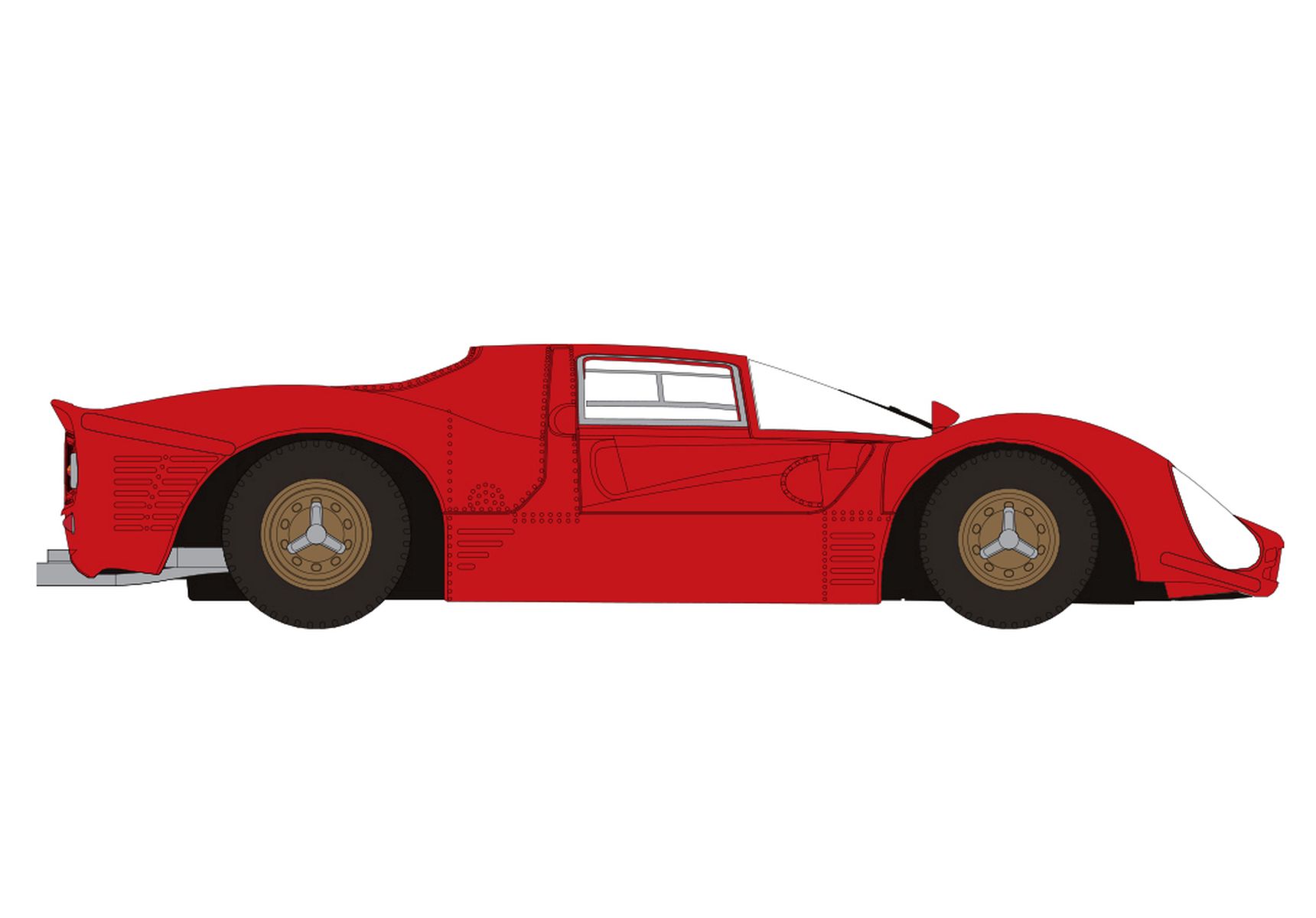 Brekina 22900 - Ferrari 330 P3 Berlinetta, rot