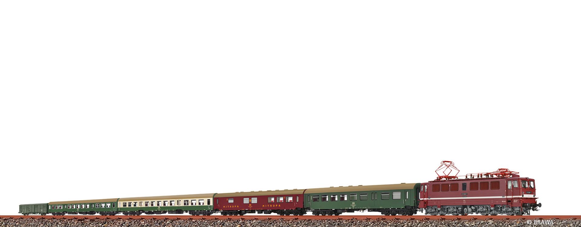 Brawa 50893 - Zugset D 1050 mit BR 211 und Personenzug, DR, Ep.IV, DC-Sound-Extra