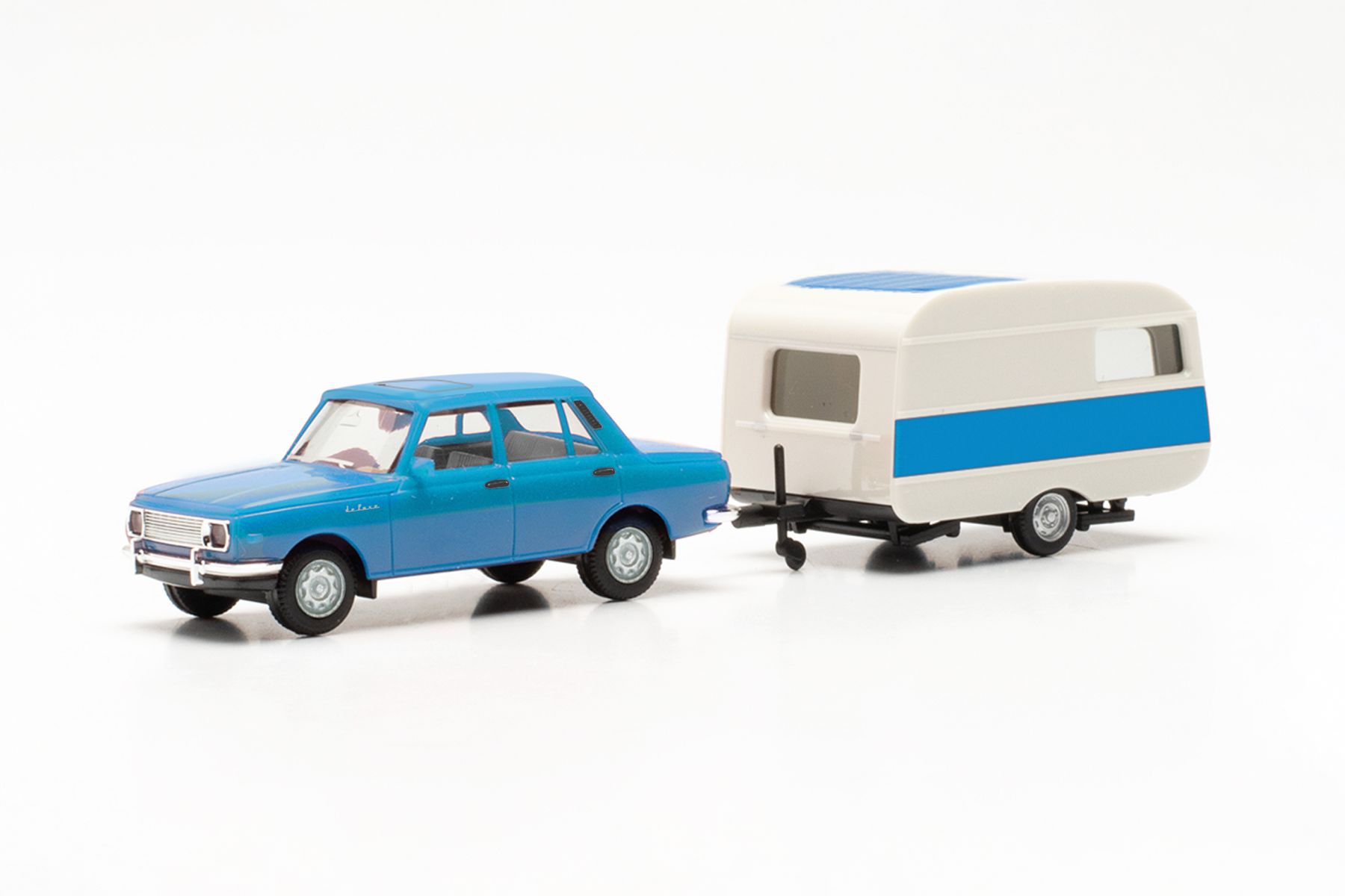 Herpa 028585-002 - Wartburg 353 '82 Limousine mit Qek, himmelblau