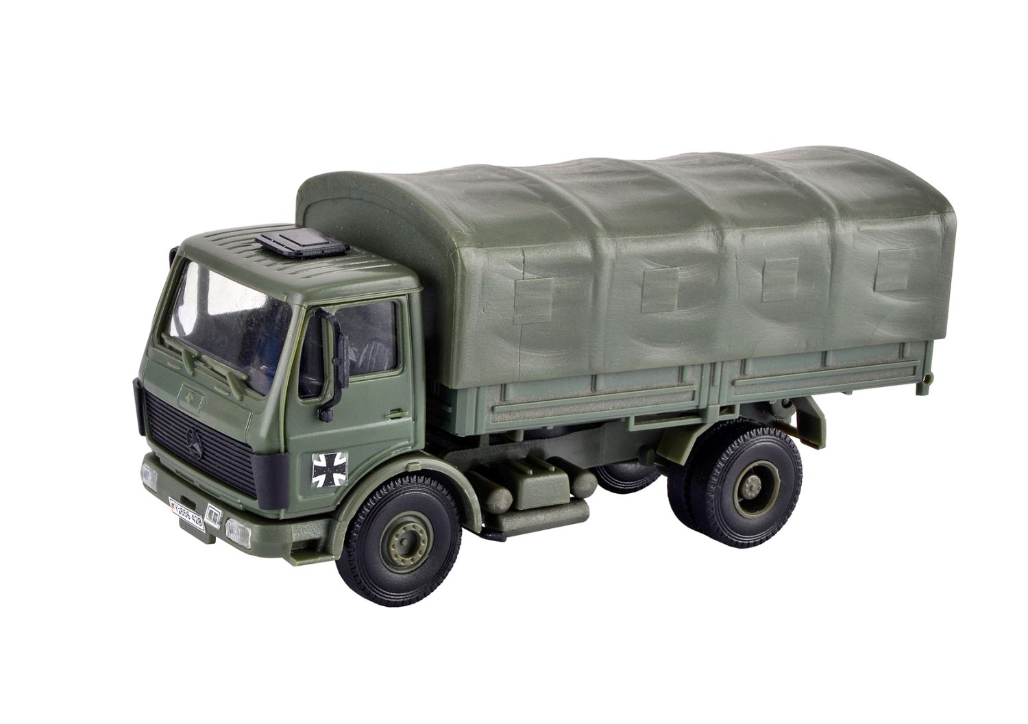 Kibri 18051 - Bundeswehr LKW MB 1017/1017A Pritschenwagen, 2 Stück