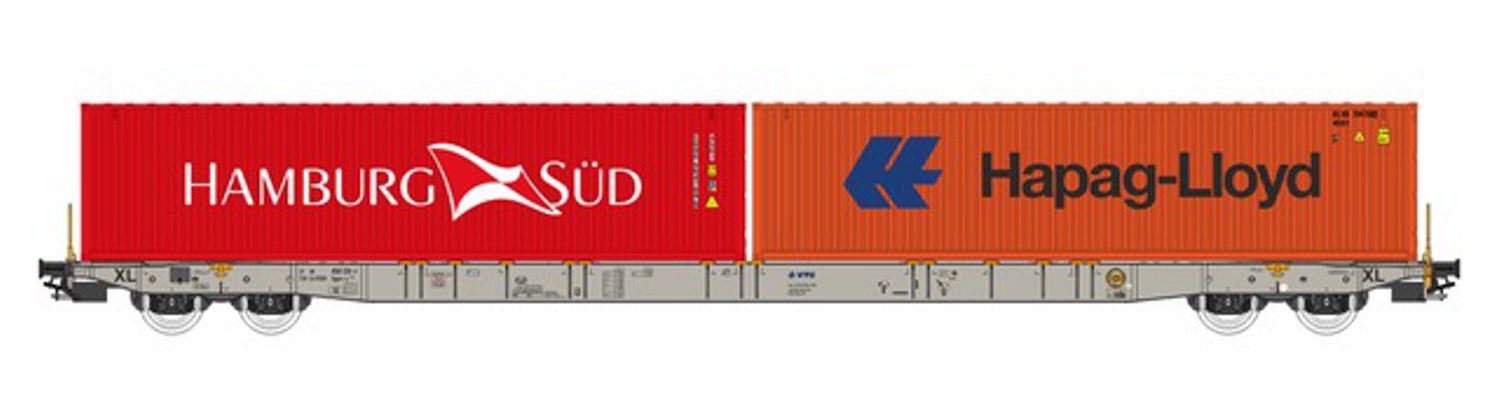 igra 96010071 - Containerwagen Sggns-XL, VTG, Ep.VI 'Hamburg-Süd, Hapag Lloyd'